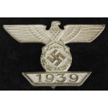 German Nazi 1939 Bar to the Iron Cross, cased, no maker marks