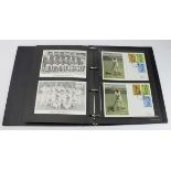 Cricket cover collection in binder and loose in envelope. Centenary of English County Cricket (