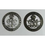 WW1 Silver War Badges '64466' and '438131'. (2)