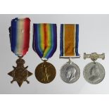 1914 Star Trio to 58309 Dvr C Blackenback RFA. Served with 36th RFA. Entitled to clasp & rosette. (