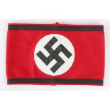 German Nazi SS arm band RZM marked makers label.