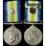 South Atlantic Medal 1982 with rosette, named (ALMEM(M) P Pratt D168632N HMS Antrim). HMS Antrim was