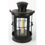 WW1 trench lantern dated 1917 made by Hinks of Birmingham in good condition.