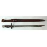 Bayonet - a good Home Guard P1913, dated "5.17" by Remington. Good blade and grips, in its leather