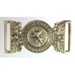 Badges a London Scottish Volunteers Victorian era belt buckle.