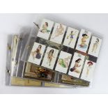 Cigarette & Trade cards in sleeves - incl Allman Pin Up Girls (numbered) 1953 set, various early