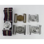 Military belt buckle selection, some maker marked. (5)