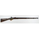 Crimean War P'53 Enfield Rifled Musket. Lock with crown 'V.R.' and 'Tower 1856'. Early spring