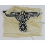 German SS wire woven cloth eagle, unissued