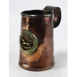 West Yorkshire interest a very old drinking cup, WD stamped to base with POW West Yorkshire Regt