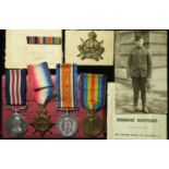 Military Medal GV (37 L.Cpl S Harding Can.C.C.Bn.) and 1915 Star Trio (37 Pte S Harding 2/Can: