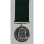 Royal Naval Reserve Long Service Medal EDVII named (81057 J W Morgan, Sea'n 1CL RNR).