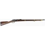 Bolt Action M1866/74 Gras Rifle, 11mm x 59R, marked "Manufacture Imperiale Mutzig". Work overall.