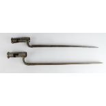 19th Century British Socket Bayonets, 1840's. (2)