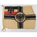 Imperial Kaisers War flag, service wear.