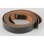 German Nazi leather belts, three of, all good copies ideal for re-enactors.