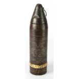 WW1 German scarce minenwerfer projectile nice clean example, deactivated.