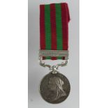 India Medal 1896 with Punjab Frontier 1897-98 clasp, engraved (No 5518 Pte M Wynn 2. High: L.I.)