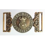Badges a Victorian Royal Fusiliers Officers dress belt buckle.