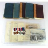 RAF WW2 pilots log books, medals, ephemera etc., to W/O T Moriarty consisting of 1939-45 star, War