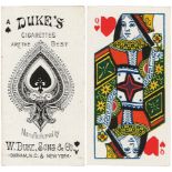 Duke U.S.A. - Playing Cards part set 52/53 (missing Joker), in pages, VG apart from 1 card which has