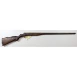 Harrington & Richards single barrelled shotgun, 12 Bore, barrel 30", worn overall. With Current