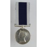 Naval LSGC Medal QV, named (Chas. Simpkins, Boatman, HM Coast Guard)