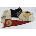 German Nazi items various incl NSDAP Flag dated 1936, NSKK Car Pennant, SS Athletics Vest, SS Battle