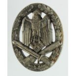 German Nazi Assault Badge, maker marked on reverse.