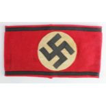 German SS Officer quality armband with SS labels sewn inside.