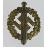 German Nazi SA Sports badge in gold