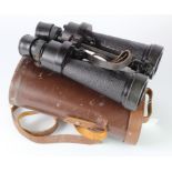 WW2 pair of British Bar & Stroud 7x military binoculars in lovely condition with MOD crows foot