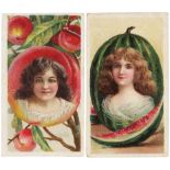British American Tobacco - Beauties (Fruit Girls) part set 17/25 in pages G - VG, cat value £276