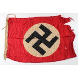 German NSDAP Party flag, service wear.