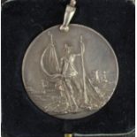 Mysore medal 1791-1792, silver with loop in old fitted case.