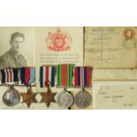 Military Medal GVI (1100421 L.Bmbr E Robinson RA) 1939-45 Star, France & Germany Star, Defence & War