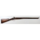 Double barrelled 12 Bore percussion shotgun, circa 1840, lock signed "Pryser". Locks both work on