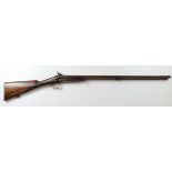 Double barrelled 10 Bore (at Breech) pinfire Shotgun by Jean Van Maele of Brussels, Belgium. Back