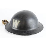 WW2 ARP Wardens helmet complete with liner dated 1939.