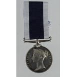 Naval LSGC Medal QV named (G H Langdon, Carp'rs Mate HMS Achilles). Born Churston Ferrers, Devon.