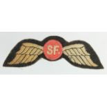 Badge an SAS Special Forces Para wing for Operation Jedburugh.