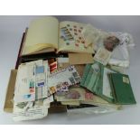 Box of British Cw in several s/books & albums. Lots of older stamps (QV to GVI) mainly used. Album