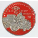 German N.S.K.K 1937 motoring rally badge.