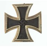 German Iron Cross 1st class pin back, L/15 maker marked.