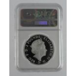 Britannia silver proof 1oz 2015, slabbed NGC PF 70 Ultra Cameo 'one of first 1250 struck'.