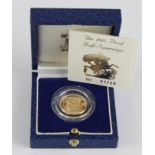 Half Sovereign 1985 Proof FDC cased with cert.