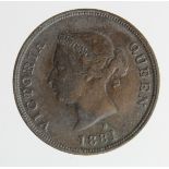 Cyprus Half Piastre 1881H, GF