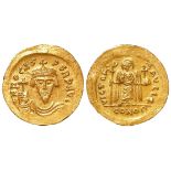 Byzantine Empire: Phocas, 602-610 AD, gold Solidus. Constantinople 603-607. 4.40g. DOC 5g. MIB 7. SB