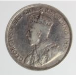 Cyprus silver 18 Piastres 1921 GF/nVF