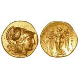 Ancient Greek: Kings of Macedon, Alexander III 'the Great', 336-323 BC, gold Stater, 8.67g. Sidon